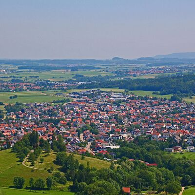 Blick auf Waldstetten vom Rechberg aus (Foto: Gemeinde Waldstetten)